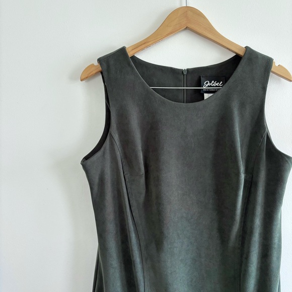 Vintage Sleeveless Green Fitted Midi Dress - Picture 2 of 9